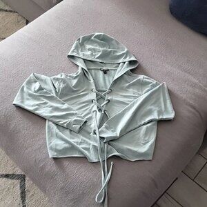 Womens crop top hoodie